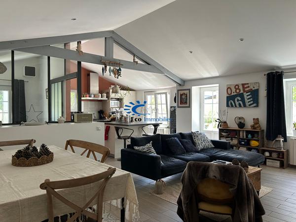 SAINT XANDRE MAISON TYPE LONGERE DE PLAIN-PIED 2 CHAMBRES + STUDIO + GARAGE + JARDIN  Saint xandre