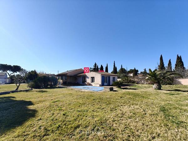Villa de plain-pied, 4 chambres, jardin, pisicne