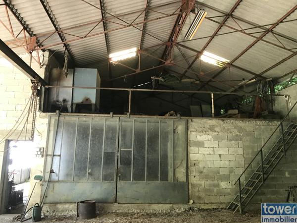 Propriété en pierres de 220m² avec hangard de 370m², pigeonnier, maison indépendante, étang sur 2 ha de terra