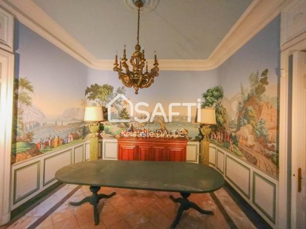 Château avec parc et dépendances