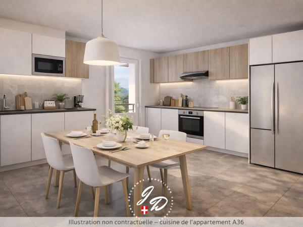 T3 neuf avec balcon – Éligible PTZ – Cognin 🏡