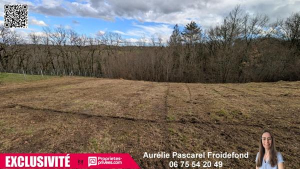 5 min BRIVE - Terrain CONSTRUCTIBLE poss. TOUT A L'EGOUT - 1500 m2 - 27 990 Euros