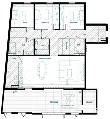 Appartement à vendre 4 pièces 145 m² Mauguio