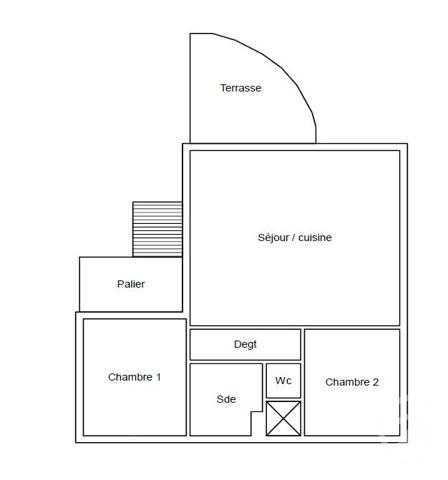 Appartement T3 à vendre  3 pièces - 55,56 m2 CANNES LA BOCCA - 06