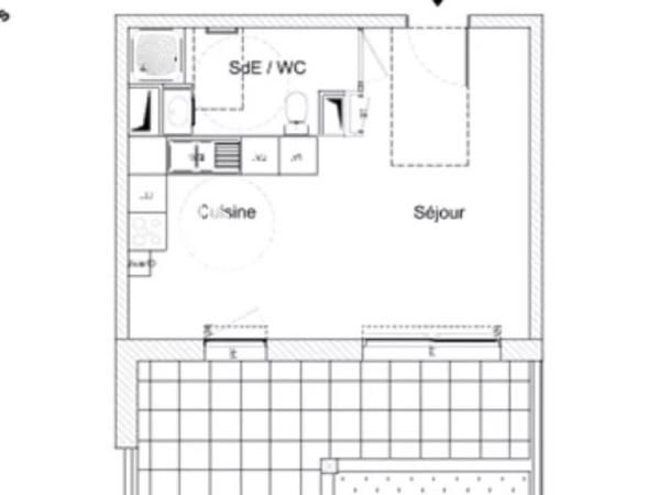 À vendre Studio 30.39 m² - Orange 84100