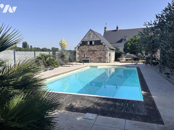 LOIRE AUTHION (49250), SAINT MATHURIN SUR LOIRE maison ancienne avec piscine d'environ 264 m² hab