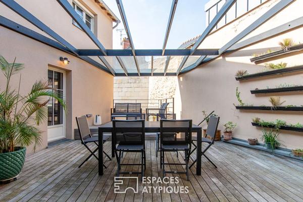 Maison esprit loft en coeur de village