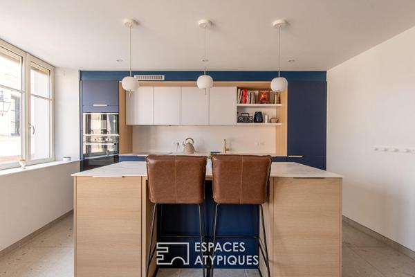 Maison esprit loft en coeur de village