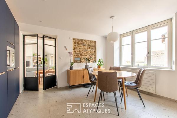 Maison esprit loft en coeur de village