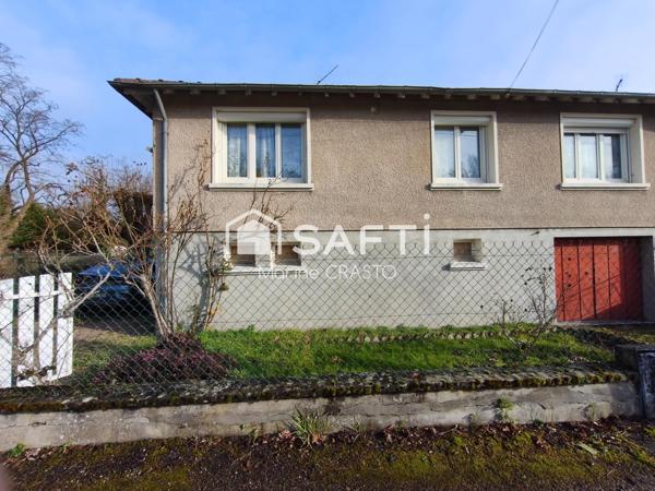 Maison mitoyenne T5 – 105 m² – 464 m² de terrain – Une belle opportunité à révéler