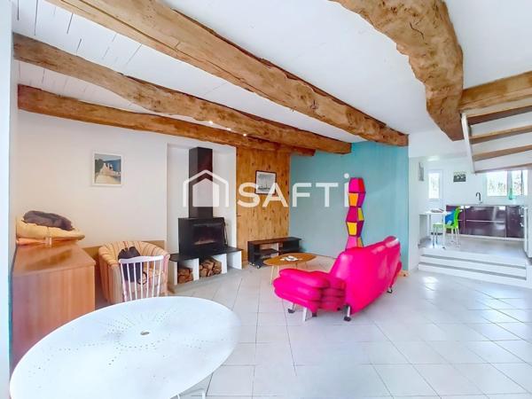 Maison rénovée, 70 m², 2 chambres, jardin.