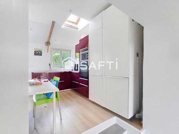 Maison rénovée, 70 m², 2 chambres, jardin.