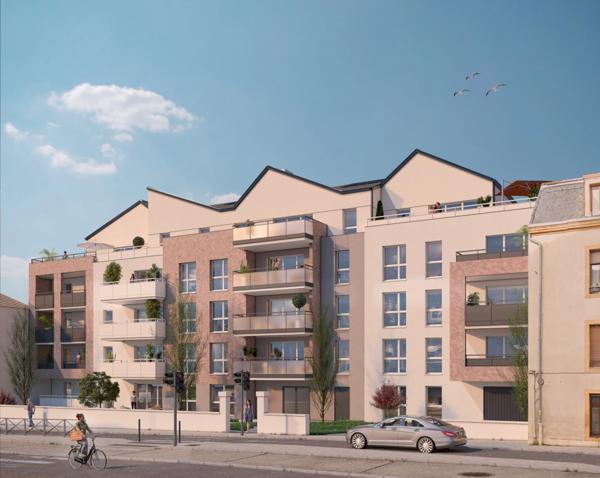 appartement à vendre 5 pièces METZ (57) avec terrasse de 65 m² et parking en sous-sol