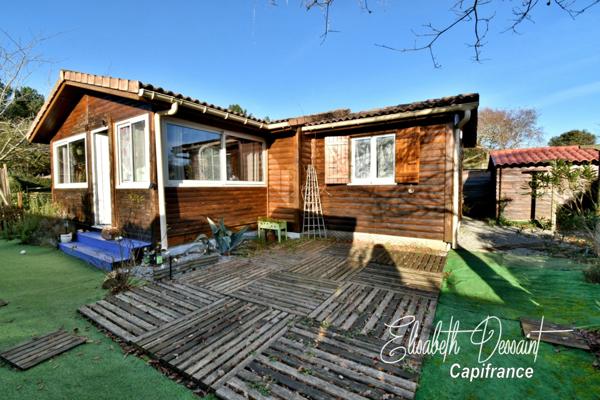 Chalet 4 pièces avec véranda, jardin sans vis-à-vis et piscine