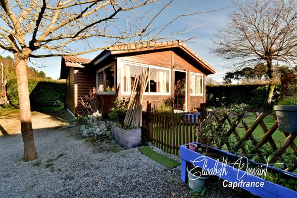 Chalet 4 pièces avec véranda, jardin sans vis-à-vis et piscine