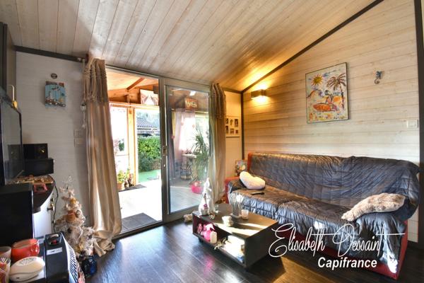 Chalet 4 pièces avec véranda, jardin sans vis-à-vis et piscine