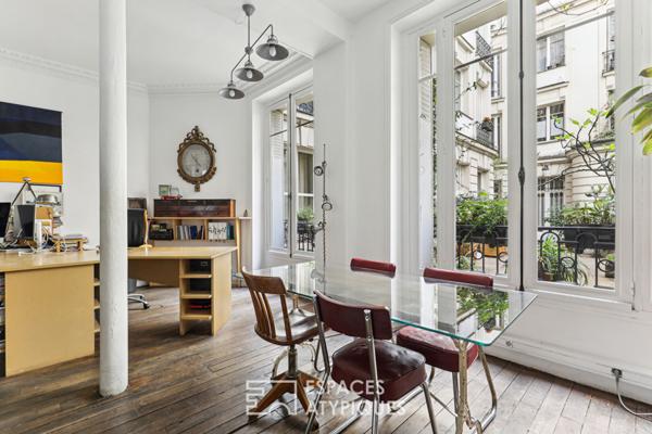Loft d’habitation et local commercial avec verrière Eiffel proximité square d’Anvers