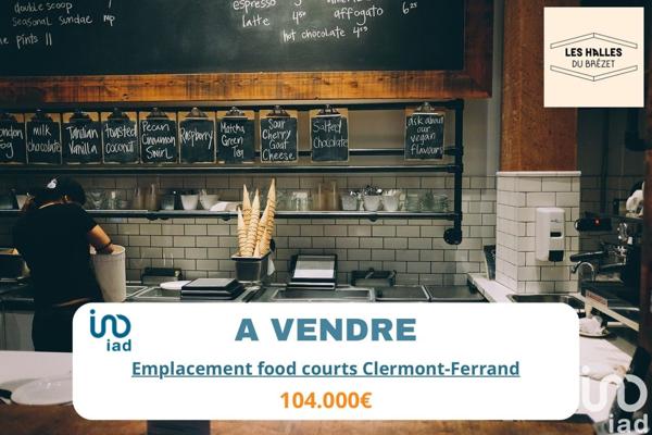 Restauration rapide à vendre 12 m² Clermont-Ferrand