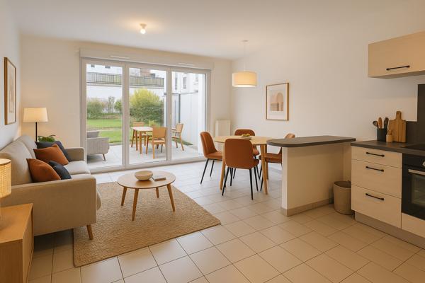 Magnifique appartement T3 avec grande terrasse gare à pied