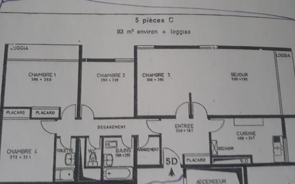 Appartement à vendre    5 pièces • 91,42 m2 Épinay-sous-Sénart