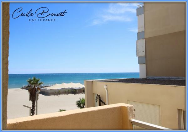Appartement à vendre CANET EN ROUSSILLON – T2 EN FRONT DE MER AVEC VUE MER