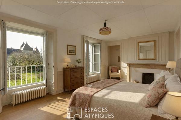 Ancienne dépendance du château et son charmant jardin