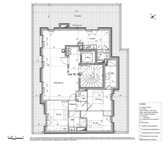 Achat appartement - 95m² - 44300 - Nantes