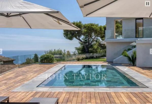 ROQUEBRUNE CAP MARTIN DOMAINE - VILLA CONTEMPORAINE FINIE - VUE MER PANORAMIQUE- PISCINE - GARAGES