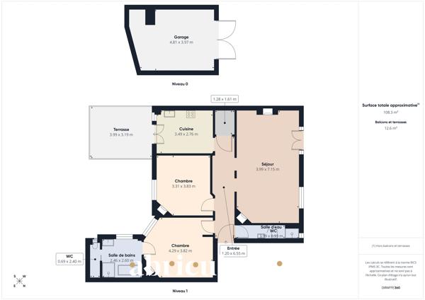 3 pièces charmant à vendre à Saint-Mandé 88 m2