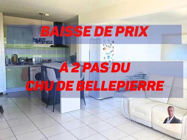 SAINT-DENIS / BELLEPIERRE/PROCHE CHU/T2 + Parking