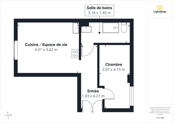 Appartement 2 pièces - 31 m² cave - Rue de Trévise, Paris - Grands Boulevards