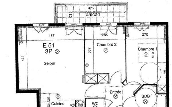 Appartement à vendre    3 pièces • 61,74 m2 Le Plessis-Robinson