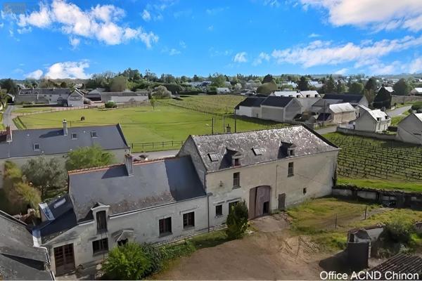 Maison à restaurer à vendre à Beaumont-en-Véron dans l'Indre-et-Loire (37420), ref : 37049-36