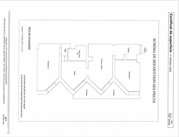 Appartement Courbevoie 3 pièce(s) 64 m2