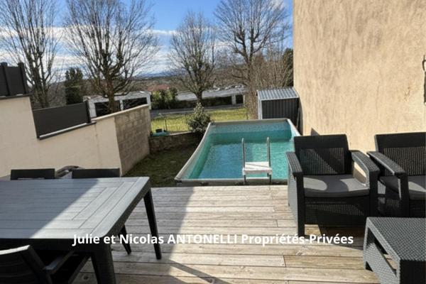 Saint Just Malmont 43240 Maison de village 88m² habitables (96m2 au sol), 3 chambres avec terrasse et jardinet