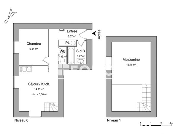 Location Appartement meublé 2 pièces 50.98 m² - ESPLANADE SOUMET Rochefort 17300