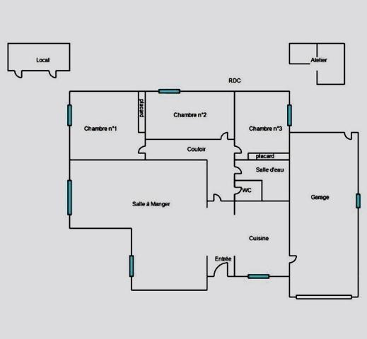 Villa T4 de plain-pied avec jardin et piscine