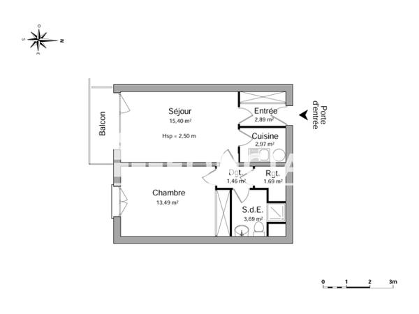 Location Appartement 2 pièces 41.59 m² - 25 RUE FLANDRES DUNKERQUE Mainvilliers 28300