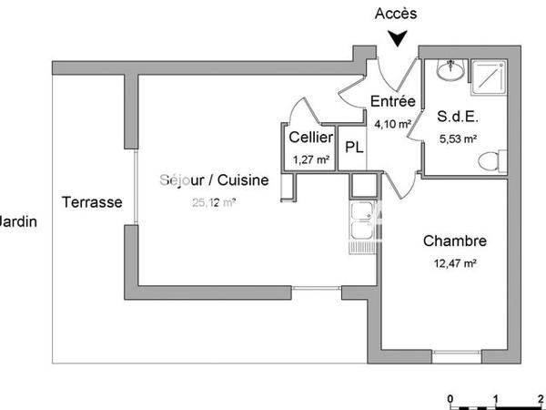 Location Appartement 2 pièces 48.49 m² - RESIDENCE CASTEL ST CYR St Cyr Sur Loire 37540