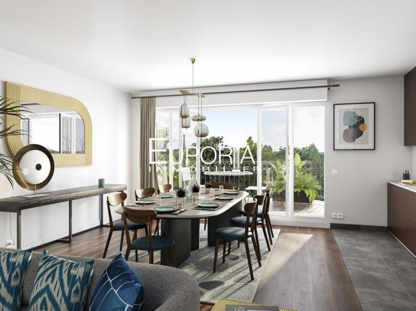 Puteaux – Appartement familial 4 pièces avec terrasse – 92 m² – Résidence de standing aux portes de Paris