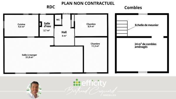 Maison 4 pièces - 72 m² Exclusivité efficity