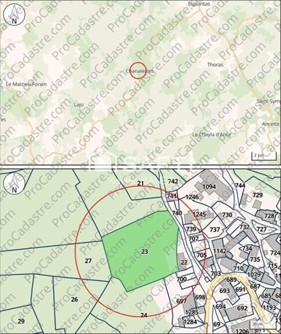 Terrain constructible 5246 m² Chanaleilles (43170)