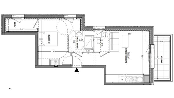 Appartement à vendre 2 pièces 48 m² Saint-Malo