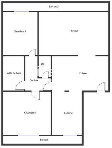 76M2 - SALON - SAM - CUISINE - 2 CH - SDB - CAVE - BOX