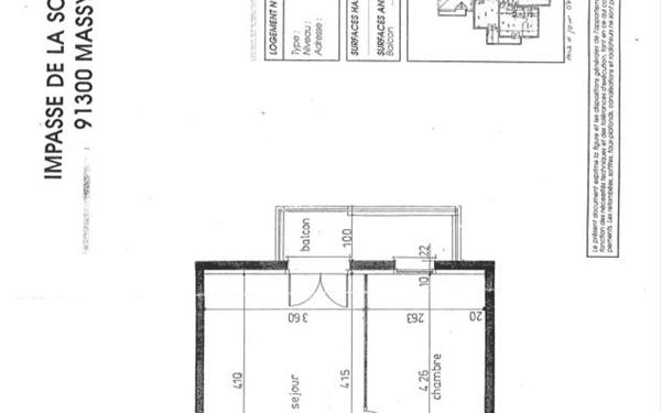 Appartement à louer    2 pièces • 36,50 m2 Massy