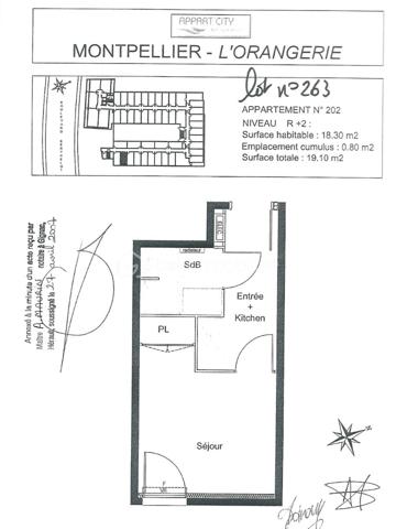Appartement de 19,10 m²