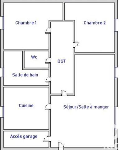 Maison à vendre 3 pièces 74 m² Dreux
