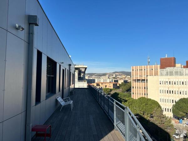 Bureaux PMR dans immeuble récent à louer - Terrasse en rooftop - 13003 Marseille