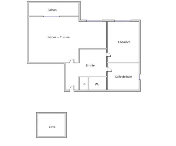 Appartement à vendre 2 pièces 44 m² Vaulx-en-Velin