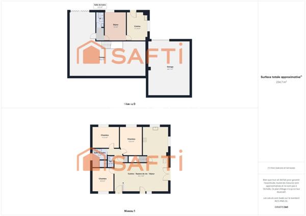 MAISON 6 PIECES 4 CHAMBRES GARAGE ET DEPENDANCE